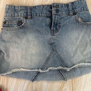 Y2K vintage Abercrombie & Fitch denim mini skirt